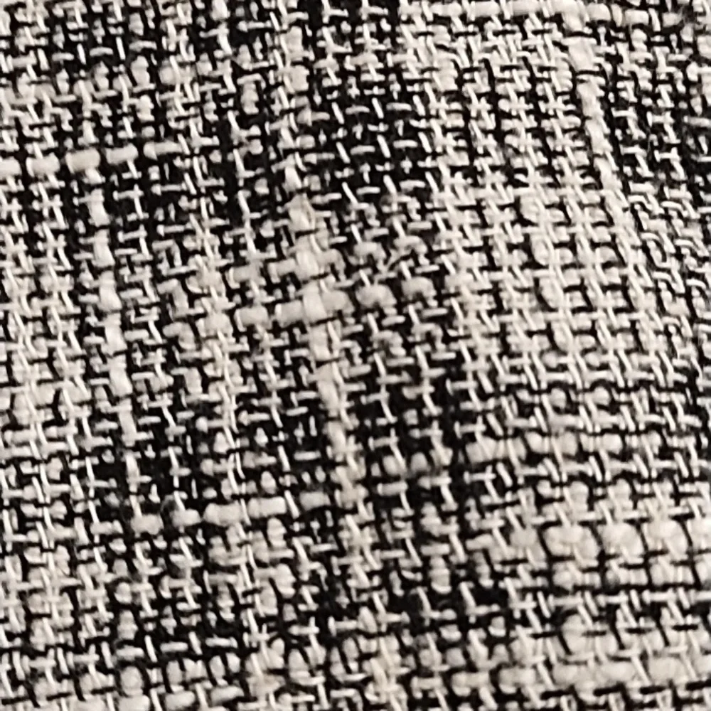 Zara 8 Textured Raw Fringe Edged Trouser Pants Boot Cut Glen Plaid Black Cream